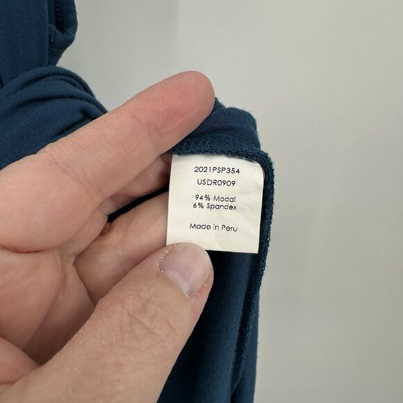 UNIVERSAL STANDARD ATHENA maxi dress tank knit scoop neck deep sea blue 10 12 XS - Picture 6 of 6